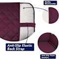 Miniatyrbillede 3 af 5: Vendbar Quiltet Sofabetræk, Vandresistent Slipcover Møbelbeskytter, Vaskbare Sofarem (Lilla)