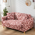 Miniatyrbild 2 av 5: Sofföverdrag, elastiskt sofföverdrag, anti-repig sofföverdrag Sherlock Red 140cm
