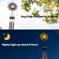 Miniatyrbild 3 av 5: Solcells vindspel för utomhus solspricka glaskula solcells trädgårdslampor vattentäta