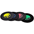 Pikkukuva 2 / 5: 4x retro CD-alustoja, vinyyli, kahvi, juoma, kulhot