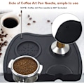 Miniatyrbilde 5 av 5: Kaffe Tamper Matte Espresso Silikon Matte Antiskli Tamping Matte Sage Tamper Matte Hjørne med Kantbeskyttelse, Barista Tamp Pad Kaffe Matter, 20,5*14cm