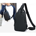 Miniatyrbild 2 av 5: Herrar Axelväska, Män Crossbody Väska, Mini Axeln Bröst Väska, Liten Herr Väska, Svart