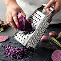 Miniatyrbilde 4 av 5: Boksrivejern i rustfritt stål med 4 sider, best for parmesanost, grønnsaker, ingefær
