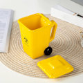 Miniatyrbillede 3 af 5: Keramisk Skraldespand Tema Kaffe Kops, Skraldespand Kaffe Kops, Nyhed Kaffe Kops, Skraldespand Formet Keramisk Kops, 401-500ml Yellow