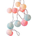 Miniatyrbilde 1 av 5: 3m Bomullsball-lyslenke, Bomullsball-julelys, Bomullsball-dekorative lys for soverom, uteplass/jul/festdekorasjon