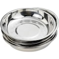 Miniatyrbillede 1 af 5: 7,64 tommer rustfrit stål rund tallerken, middagstallerken, pakke med 6