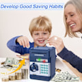 Miniatyrbild 2 av 5: ATM Spargris Piggy Bank Pengarlåda Säker för Barn