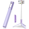 Miniatyrbillede 1 af 5: 150 cm Selfie Stick Tripod til Mobil, Udtrækkelig Mobil Tripod Rotation Fleksibel Tripod med Trådløs Fjernbetjening, til iPhone og Android, Lilla