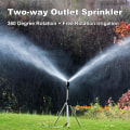 Miniatyrbillede 2 af 5: Roterende stativsprinkler, 360 graders roterende sprinkler, automatisk havevanding, justerbar stativsprinkler til stort terrasseområde
