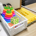 Miniatyrbillede 5 af 5: 2 Styk Store Sammenklappelige Kurve, Stabelbare Foldbare Plastik Opbevaringskasser Plastikboks Opbevaringskasser, 30×20×12 cm