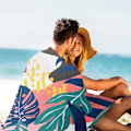 Miniatyrbillede 5 af 5: Strandhåndklæder til voksne, dobbeltsidet mikrofiber strandhåndklæde, Turtleback Leaf Tropical Hawaiian letvægtshåndklæde