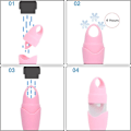 Pikkukuva 4 / 5: Jäätelörulla kasvoille ja silmille, Gua Sha -hieronta kasvorulla Gua Sha -hierontasetti Gua Sha -kasvovälineet ihonhoitoon ja rentoutumiseen (vaaleanpunainen)