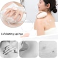 Miniatyrbild 3 av 5: TAPT 2-i-1 Solrosbadbollar, 4-pack Exfolierande Duschsvampar med Sugkopp, Exfolierande, 4 Färger