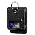 Pikkukuva 5 / 5: Lompakkokotelo Yhteensopiva Samsung Galaxy Z Flip 4:n kanssa, PU-nahkakansi crossbody-kaulanauhalla ja rengaspidikkeellä