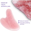 Miniatyrbilde 4 av 5: Gua Sha massasjeverktøy Rose Quartz Jade GuaSha ansiktsverktøy, Gua-Sha stein for nakke kropp SPA