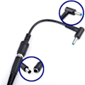 Miniatyrbillede 3 af 3: AC Strømkabel Oplader Laptop Adapter Spids Stik Konverter til HP computer 7.4x5.0mm til 4.5x3.0mm