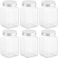 Miniatyrbillede 1 af 5: 12 Ounce Klars Plastiske Glas Opbevaringsbeholdere Med Låg Til Køkken & Husholdningsopbevaring Lufttætte Beholder 6 STK