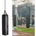 Miniatyrbillede 4 af 5: 2 Bokse Punching Bag Kæder og 4 Karabinhager, Rustfrit Stål Hængende Stol Kæde Sæt Hængekøjestol Hardware