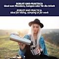 Miniatyrbild 5 av 5: Rostfritt stål mugg med karbinhake – praktisk utomhus campingmugg