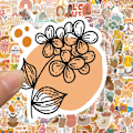 Miniatyrbillede 5 af 5: 200 Stykker Boho Stickers, Vandflaskestickers, Vandfaste Stickers, Vandfaste Stickers til Laptop, Scrapbog, Guitar, Mobiltelefon osv