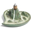 Miniatyrbild 1 av 5: Vattenfall Backflow Rökelsebrännare Keramik, Handgjord Liten Bärbar Censer Rökelse Kon Hållare Fontän, Aromaterapi