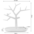 Miniatyrbillede 2 af 4: Træ Smykkeholder Organizer Display Stativ til Øreringe Ringe