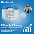 Miniatyrbilde 2 av 4: 2-pakning Spa-filter, for Unicel 6ch-940, for Pww50p3, for Waterway Front Access Skimmer og Filbur Fc-0359