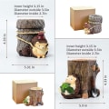 Miniatyrbillede 5 af 5: Sød pindsvin skrivebord pen blyant pot holder tandbørsteholder harpiks skrivebord arrangør