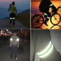 Miniatyrbillede 5 af 5: Reflekterende løbeudstyr - Reflekterende armbånd - Sikkerhedsreflekterende armbånd - Vis stropper reflektorarmbånd - Reflekterende bånd til at gå 4 stk.