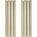 Miniatyrbillede 1 af 4: Blackout Gardiner Beige Super Soft Vinduebehandling Termisk Isolerede Øjengardiner Til Stue 46 x 54 Tommer 2 Paneler