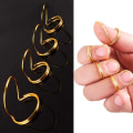 Miniatyrbild 4 av 4: 4 st Tummplockar Fjäril Gitarr Fingerplock Metall Fingerplock Gitarrtillbehör Gold