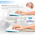 Miniatyrbillede 3 af 5: 2 stk. bærbare computer albue håndledsstøtte, premium memory bomuld skrivebord tastatur armlæn støtte måtte (7,9 x 11,8 tommer)