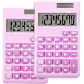Miniatyrbillede 1 af 4: 2 stk. Basic Standard Lommeregnere Mini Digital Desktop Lommeregner med 8-cifret LCD-skærm