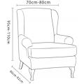 Miniatyrbild 4 av 5: Fåtöljöverdrag Stretch Soffa Överdrag, Elastiskt Relax Soffa Överdrag