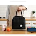 Miniatyrbillede 5 af 5: Frokosttaske, sød pap-isoleret madkasse, genanvendelige frokosttasker, vandtæt frokosttaske, foldbar frokosttaske til kvinder, mænd, børn og studerende Gray
