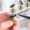 Miniatyrbild 3 av 5: 3 set akryl nagelövningshållare fingernagel display stativ nagelkonst DIY verktyg, nagelbricka magnetisk lös nagelverktyg nagelövningsbas