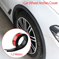 Miniatyrbild 3 av 5: Universal Fender Flares Bilhjul Bågar Vinge Expander Båge Ögonbryn Stänkskydd Läpp Karosseri Kit Skyddskåpa Stänkskydd 4.5CM