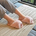 Miniatyrbild 4 av 5: Damtofflor Varma Plyschtofflor Tofflor Päls Slide Sandal Öppen Tå Hemskor