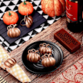 Miniatyrbillede 5 af 5: Græskar Servietring Holdere Thanksgiving Halloween Servietringe Efterår Servietring Holdere Græskar Middagsbord Ringe 12stk