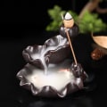 Miniatyrbillede 2 af 5: Keramik Vandfald Røgelse Brænder, Tilbageflow Røgelse Brænder, Røgelse Brænder Holder, Koi Fisk Røgelse Brænder, Røgelse Brænder