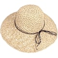 Miniatyrbillede 1 af 5: Foldbar sommerhat i strå til kvinder - Boho-strandhat til damer