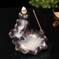 Miniatyrbillede 4 af 5: Keramik Vandfald Røgelse Brænder, Tilbageflow Røgelse Brænder, Røgelse Brænder Holder, Koi Fisk Røgelse Brænder, Røgelse Brænder