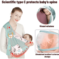 Miniatyrbilde 3 av 5: Baby Carrier All-in-1 Nyfødt Baby Wrap Carrier Håndfri Spedbarnsslynge Ammingstrekk Amming Justerbar