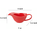 Miniatyrbillede 2 af 5: Klassisk porcelæn nem hælde sovs saucebåd flødekande. 7 Oz