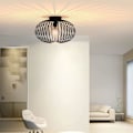 Miniatyrbilde 2 av 5: Vintage taklampe, vintage taklampe, svart E27 taklampe