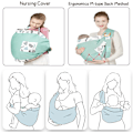 Miniatyrbild 5 av 5: Baby Carrier All-in-1 Nyfödd Baby Wrap Carrier Hands Free Spädbarnssjal Amningsöverdrag Amning Justerbar