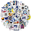 Miniatyrbillede 1 af 5: Rum-Galaxy Design PVC Laptop Stickers color 2