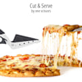 Pikkukuva 2 / 5: Pizzaleikkuri, ruostumaton teräs, pizzalapio, pizzaleikkuri pehmeällä kahvalla