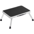 Miniatyrbillede 1 af 4: Foldbar trinbræt, trinbræt, stål, med skridsikre puder, belastning 150 kg, udfoldet mål 47 x 32 x 17 cm, sort