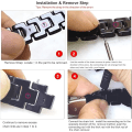 Miniatyrbilde 5 av 5: Slank og elegant resinrem i luksusklasse for damer, jenter og kvinner, kompatibel med Apple Watch Series 8 7 41mm, Series 6 5 4 SE 40mm, Series 3 2 1 38mm